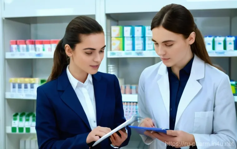 약사 직무 만족도를 높이는 팁 - **Prompt:** "A warm, brightly lit interior of a modern Russian pharmacy. A kind, empathetic female p... 약사 직무 만족도를 높이는 팁 - **Prompt:** "A warm, brightly lit interior of a modern Russian pharmacy. A kind, empathetic female p...