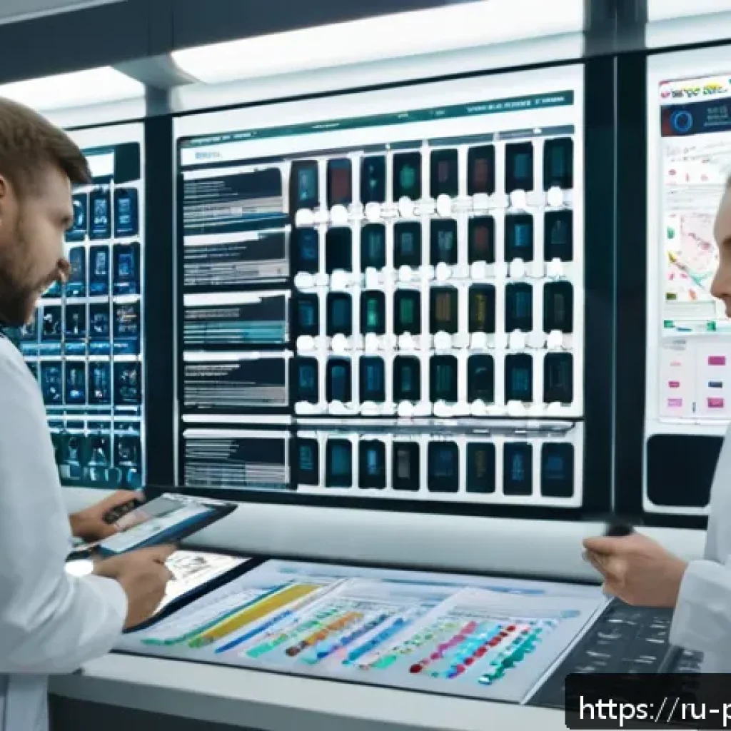 약사 약물 분류 체계 설명 - A detailed professional pharmaceutical laboratory scene in Russia, showing a diverse team of pharmac...